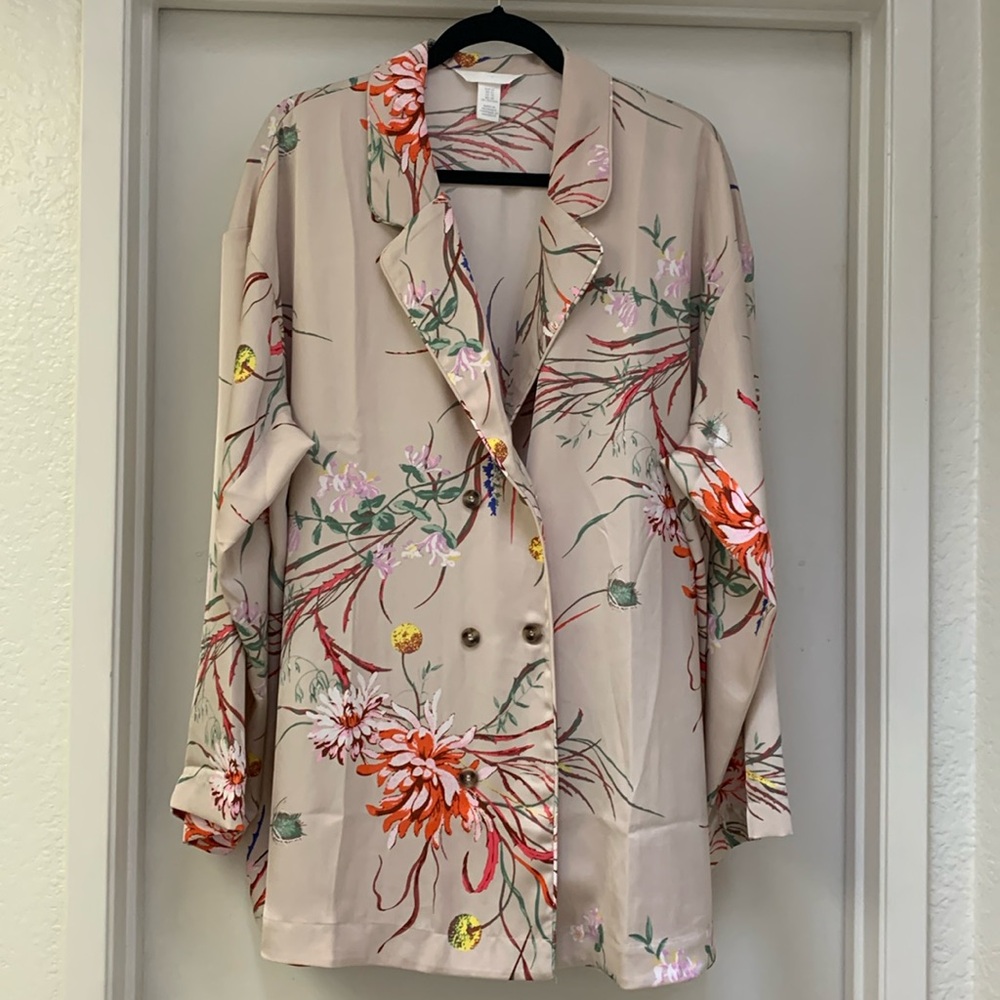 H&M Floral Double Breasted Blazer - Picture 2 of 6